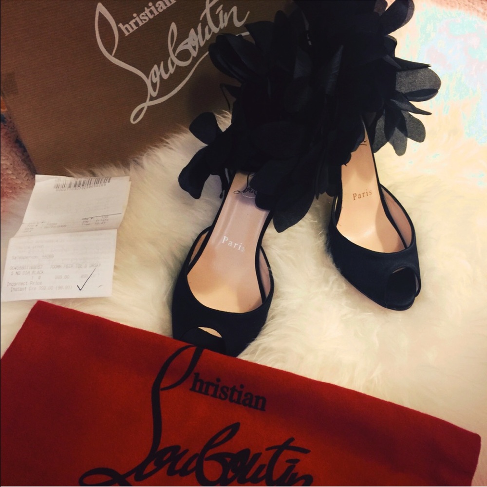Christian Louboutin carnaval black heels